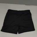 Haloumoning Girls Athletic Shorts Kids Workout High Waisted Volleyball Shorts Yoga Dance Gymnastics Shorts (13-14 Years, Black)