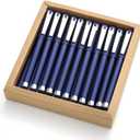 MiSiBao 0.7mm Black Ink Gel Ink Rollerball Pens 2 in 1 Medium Point Pens with Stylus Work Pen Smooth Writing for Office Black gel pen (18pack-Black Ink)