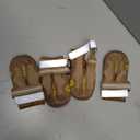 QUMY Dog Shoes for Large Dogs, Medium Dog Boots & Paw Protectors for Winter Snowy Day, Summer Hot Pavement, Water-Resistant in Rainy Weather, Outdoor Walking, Indoor Hardfloors Skid-Resistant Sole (Size 6: 2.6''x3.0''(W*L) (Pack of 4)