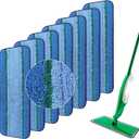 Upgraded Replacement Microfiber Spray Mop Pads for Libman Freedom Spray Mop, Washable Reusable Wet & Dry Cleaning Refill Head for Multi-Surface Floor