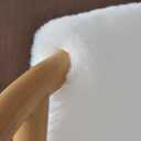 ORINOVA White Faux Rabbit Washable Fur Area Rugs Circle Rugs for Living Room Bedroom Teen Room Fluffy Area Rug 3ft Round Rug