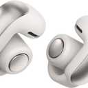Bose Ultra Open Earbuds - Bluetooth Open Ear Earbuds with OpenAudio for Awareness, Clip-On Design for Comfort, Water Resistant, Up to 48 Hrs of Playtime, White Smoke