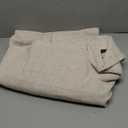 JINCHAN Linen Curtains for Living Room Beige Grommet Top Window Treatment Set for Bedroom 2 Panels 96 inches Long Crude (Semi-sheer Natural)