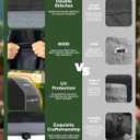 600D BBQ Grill Cover for Outdoor Grill 52inch, Heavy Duty, Waterproof, Weather Resistant, UV & Fade Resistant with Adjustable Drawstring, Gas Grill Cover (Black)