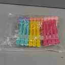 Ondder 24 Pack Professional Alligator Hair Clips for Styling and Salon - Plastic Gator Clips (Multi-colored)