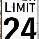 Crazysign Bar Accessories Vintage Beer Limit 24 Tin Sign for Home Bar Man Cave Garage Basement Decor 8X12 Inch (3396) (Ivory Grey)
