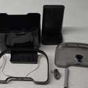 Cat Water Fountain, App Control Wireless Cat Fountain, 122oz/3.6L Pumpless Water Fountains for Cats Indoor with Stainless Steel Tray, Wi-Fi Dog and Pet Water Fountain (Black, Fountain+2 Fliters)