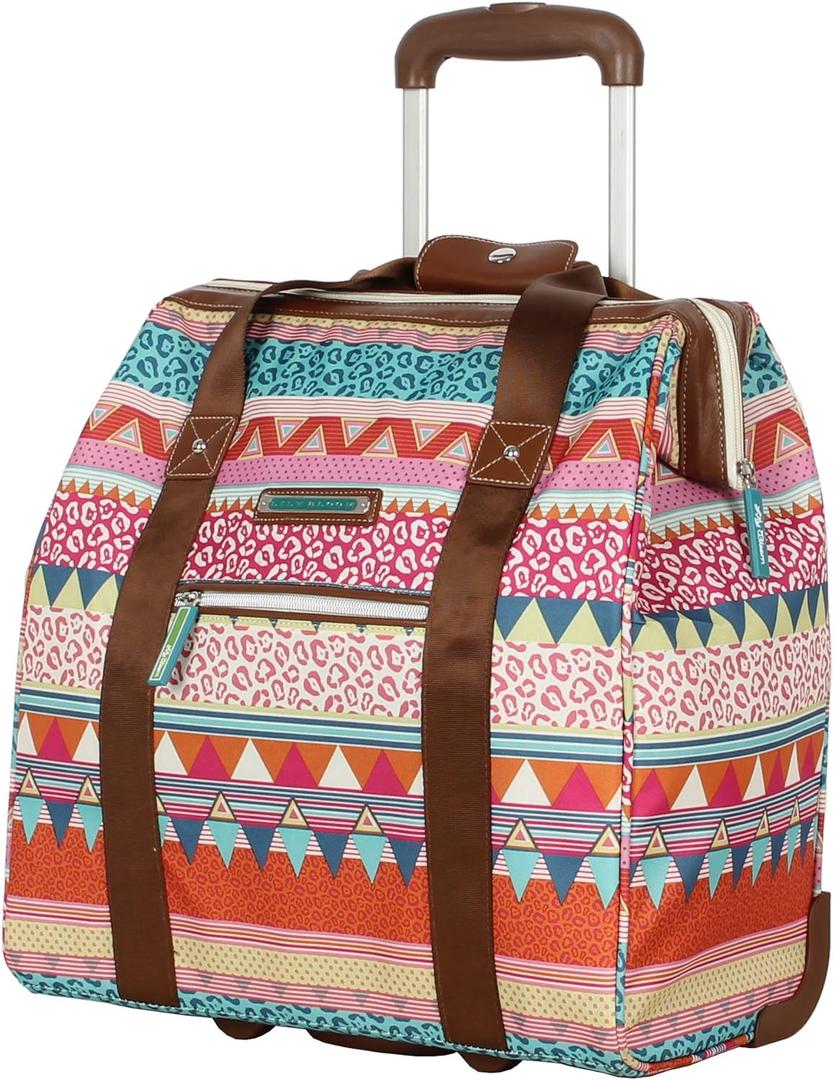 Lily Bloom Design Pattern Carry on Bag Wheeled Cabin Tote (On the Powl)