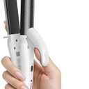 Europe Travel Curling Iron Mini: Dual Voltage Curling Iron for Traveling - Mini Travel Curling Irons 1 Inch with US Plug,Black 450 for Thick/Coarse Short Hair