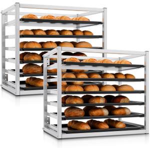 Zonon 2 Pcs 6 Tier Wall Mounted Sheet Pan Rack