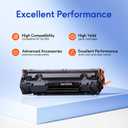 85A Toner Cartridge Compatible for HP 85A CE285A to Use with HP LaserJet Pro P1102W 1102W M1212 M1212NF MFP P1109W M1210 M1217NFW Printer (4 Pack, Black)
