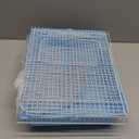 Small Bird Cage, Lightweight for Parakeets, Hanging for Parrot, Travel for Cockatiel, Outdoor Budgie, Pet Products Flat Top Economy Small Animal Cage with Stand Accessories with White Wire, Blue