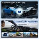 4K Rear View Mirror Camera, 10" Mirror Dash Cam Front and Rear with 64GB Card, Full Touch Screen Dash Cam with 1080P Backup Camera for Car with Reverse Assist,WiFi,APP,Night Vision,Parking Monitor