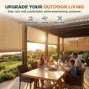 Bamboo Blinds for Interior Windows, Custom Bamboo Shades for Indoor Windows, Roller Shades for Indoor Window and Outdoor Patio, Easy to Install for Decks, Porches, Backyards