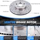 VIPCAR Front Brake Pads and Rotors Kit for Toyota Corolla 2009-2019 | Fits Matrix 2009-2014, Pontiac Vibe 2009-2010 & Scion xD 2008-2014. Front Disc Brake Kit with Pads and Rotors.