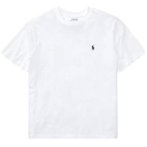 Polo Ralph Lauren Polo Boys Crew Neck Pony Logo T-Shirt (M, White)