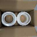 2 Pack 2" PVC Union Coupling Pipe Fitting (Socket x Socket) 2 Inch PVC Slip Union PVC Adapter Coupling Schedule 40, EPDM O-Ring, White