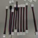 LED Strip Connector Kit for 5050 10mm 4Pin, Includes 8 Types of Solderless LED Strip Accessories, Provides Most Parts for DIY