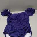 Eomenie Women's Tummy Control One Piece Swimsuit Ruffle Square Neck Bathing Suit Ruched Cutout Back Slimming Swimwear, (XL)