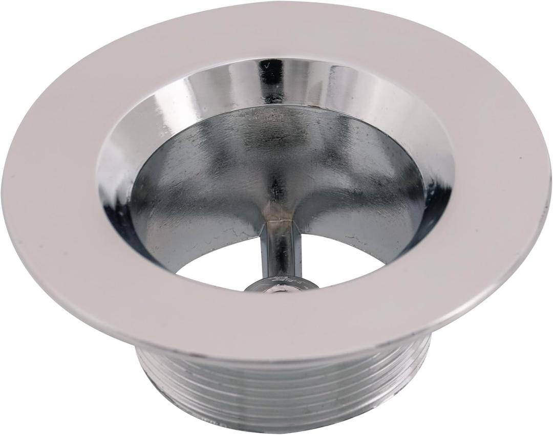 EZ-FLO Tapped Bathtub Strainer Body, 1-3/8 Inch x 16 Fine Thread, Chrome Plated, 35258