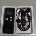 128GB Digital Voice Recorder With Playback - 3072 Kbps HD Voice-Activated Recording and Noise-Canceling, Audio Device for Lectures Meetings, A-B Repeat, MP3 Player