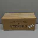 Kitchen Utensil Holder for Counter or Countertop, Extra Large Acacia Wood Organizer with 4 Compartments, Wooden Storage for Cooking and Silverware, Rustic Minimalist Decor, Sturdy Utensil Crock