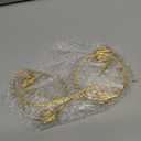 2 Pcs Small Twisted Ornament Display Stand 7.5" H Ornament Hanger Stand Holder Hanging Terrarium Holder for Wedding Christmas Home Office Decor(Gold)