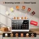 4 Slice Toaster with Dual-Zone Control, Smart Touchscreen, Wide Slots