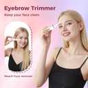 BLIBEE Nose Hair Trimmer for Women - 2-in-1 Painless Eyebrow & Facial Hair Trimmer for Women and Men, USB Rechargeable, Waterproof & Easy to Clean, Ear & Nose Groomer