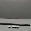 Homease Tension Shower Curtain Rods 28-43.3 Inch Room Divider Never Rust Adjustable Spring Rods for Window Bathroom Balcony Storeroom Laundry Non-slip No Drilling Easy to Install Black Matte