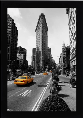 Americanflat picture Frame, Gallery-Style 18x12inch, Black