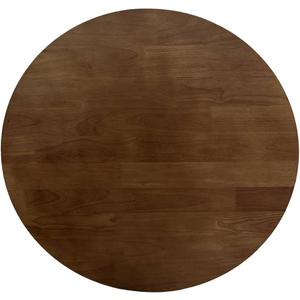 QLLY Solid Wood Table Top, Solid Board Replacement Desktop, One-Piece Wood Tabletop, Universal Countertop for Table and Workstation (Dark Walnut, 27.5"/70cm Round)
