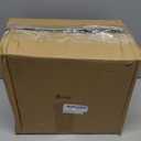 Acellegic Ice Buckets Bulk, 6 Liter Plastic Round Ice Buckets, Disposable Storage (Clear, Gold Rim and Glitter,12 Pcs)