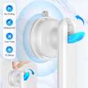 Upgraded 2-Pack Grab Bars for Shower Bathroom Wall, Heavy-Duty Suction Grab Bars Shower Handle Safety for Elderly Seniors Handicap, No Drilling Tool-Free, Easy Removal and Reusable (White)