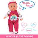 2 Pack Twin Baby Dolls Playset - 12" Realistic Soft Body Talking Newborn Boy & Girl Toy Dolls with Magic Milk Bottles Accessories for Kids Imaginative Pretend Play Nursing