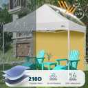 MASTERCANOPY Instant Canopy Tent Sidewall for 10x10 Pop Up Canopy, 1 Piece, Beige