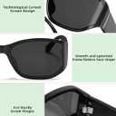 Wrap Around Sunglasses for Women Men Curved Rectangle Sun Glasses Fashion Trendy Fashion Shades