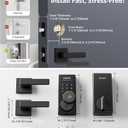 Philips Wi-Fi Smart Lock with Handles, WiFi Keyless Entry Front Door Lock Set, Keypad Deadbolt with Handle App Fingerprint Code Unlocking, Auto Locking, Built-in WiFi, Remote Control & Voice Unlock