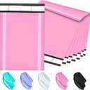 Poly Mailers 10x13 Inch 200 Pcs, Pink Shipping Bags, Mailing Envelopes with Self Seal Adhesive Strip, Waterproof and Tear-Proof Poly Bags for Non-Fragile Items