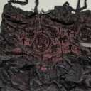 InGoticos Women Gothic Sexy Mini Lace Patchwork Cross Velvet Slip Goth Dress Without Choker for Halloween 2XL