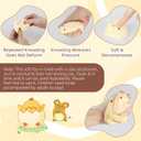 2pcs Squishy Hamster Toy,Chick Squeeze Toys,Cute Squishy Hamster Fidget Toy, Realistic Chick Toys,Stress Relief Gift for Adults & Kids(Hamster+Chick)