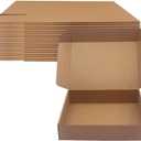 14x10x3 Inch Shipping Boxes Pack of 20, Brown Corrugated Cardboard Box Mailer Boxes for Packaging Small Business Shipping Recyclable Moving Storage Mailing Boxes Bulk Book Literature Gift Giving