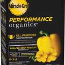 Miracle-Gro Performance Organics All Purpose Plant Nutrition, 1 lb. - All Natural Plant Food For Vegetables, Flowers and Herbs - Apply Every 7 Days For Best Results - Feeds up to 200 sq. ft.