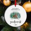 First Christmas As Grandparents - 2025 New Grandparent Ornaments, Newborn Keepsake Gifts (C23)