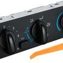 599-008 Heater Climate Control Panel Fits for Freightliner M2-100 02-06, M2-106 02-20, M2-112 04-20, 108SD 18-21, 114SD 18-21. for Thomas Bus Saf-T-Liner 04-07.with Front Windshield Defogg