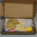 TONIFUL Inflatable Toys 6 Balloon Centerpieces with Gold Balloon Stand Kit for 2025 Graduation,Anniversary,Table Party Decorations,30th 40th 50th 60th 70th 80th Birthday Decorations New Years 2025