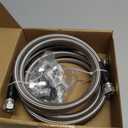 6AN 70" Transmission Oil Cooler Hose Line kit Compatible with 4L60E 4L80E TH350 TH400 200-4R 700R4 C5 Stainless Steel Braided PTFE Hose TR6060