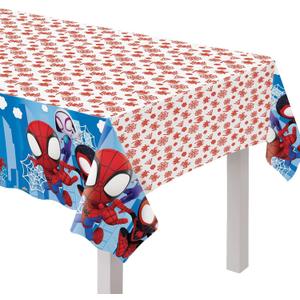 Amscan Spidey & Friends Plastic Party Table Cover - 54" x 96" | Multi-Color | Pack of 1