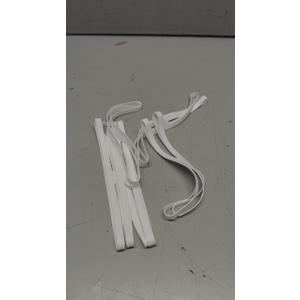 10 PC H Shaped Cross Silicone Rubber Bands for Wrapping and Bundling Items (6")