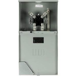 MIDWEST R281CB1  Metered Service Entrance  Weatherproof 200A OH/UG Meter Socket Main  4 Circuit space  NEMA 3R Rated  Surface Mount  Ringless  NEC Compliant